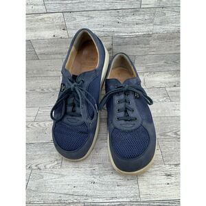 Finn Comfort Navy Blue Leather Mesh Comfort Walking Shoes Women's Size Uk 7 US 9